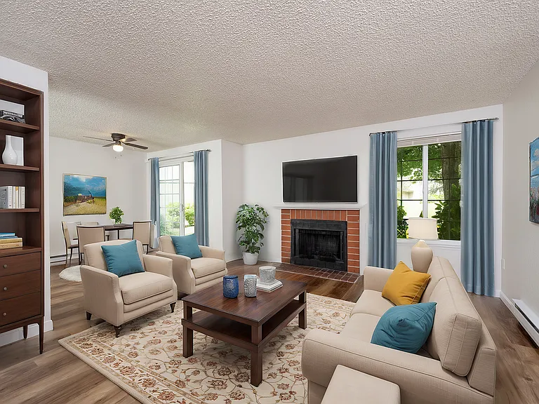 Experience comfort in this warm and inviting living room, perfect for relaxation and gatherings. Experience comfort in this warm and inviting living room, perfect for relaxation and gatherings.