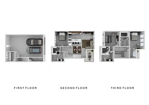 Floor plan 3x3 Mud Room, Extended Garage