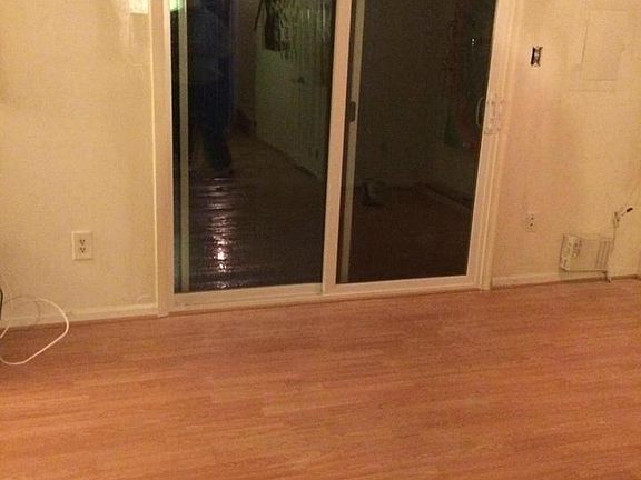 Lower Level new floors and sliding door
