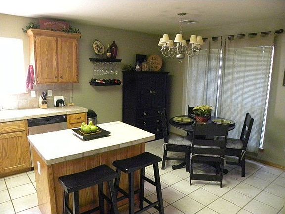 Large kitchen with center island