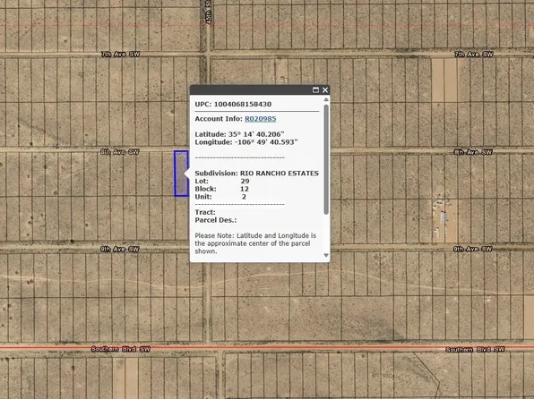 8th Ave SW, Rio Rancho, NM 87124