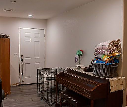 Living  room with back door