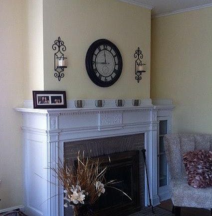 Fire place in livingroom