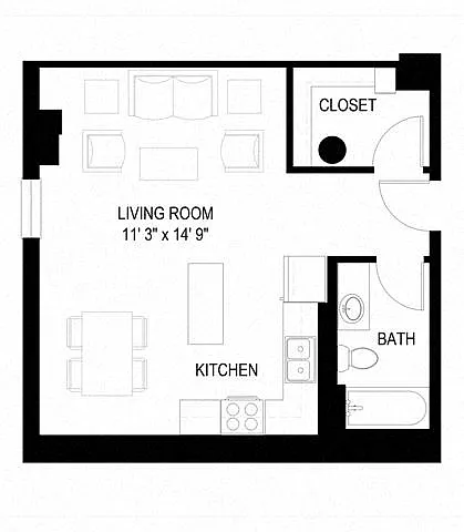 Floor plan Studio - C