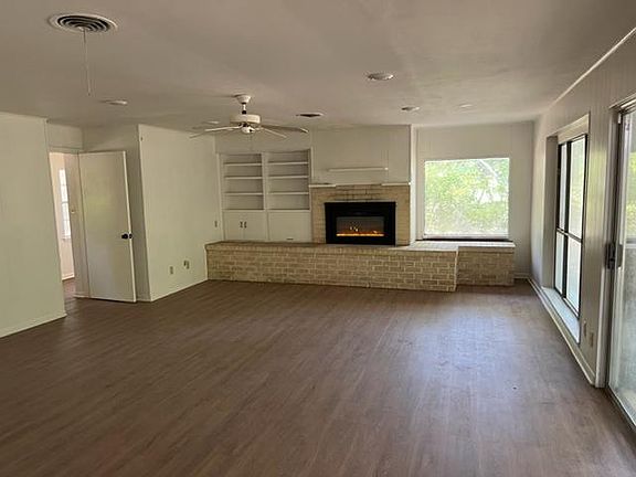 Living Room With Beautiful Fireplace