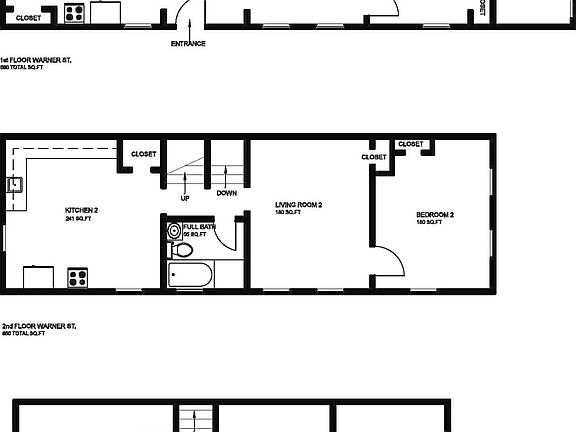158 Warner St. Floor Plans