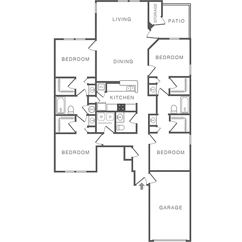 Floor plan D1GR