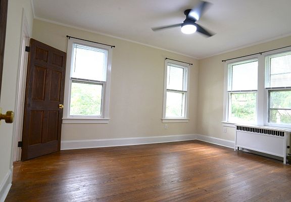 Master bedroom with large walk in closet. Newly painted.
