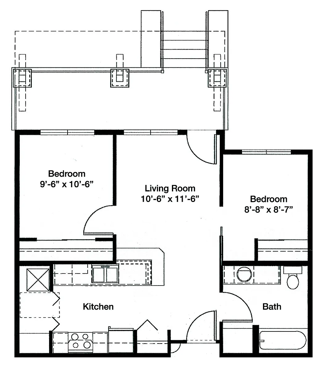 Floor plan 2 Bedroom