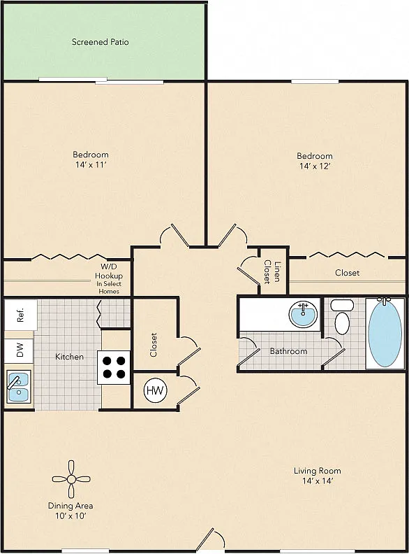 Floor plan The Willow
