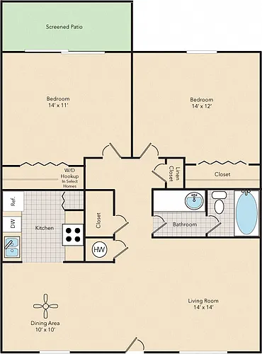 Floor plan The Willow