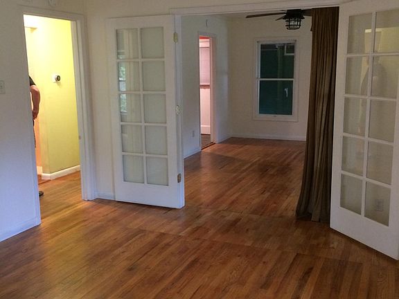 French doors between the two rooms.