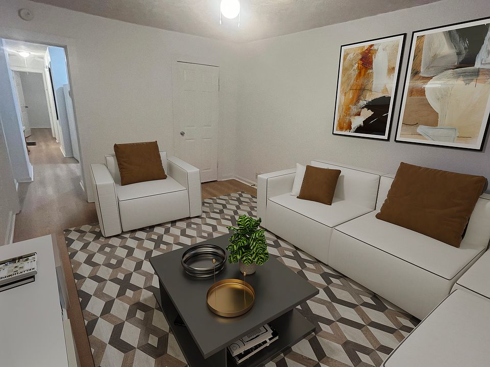 Living room with a closet