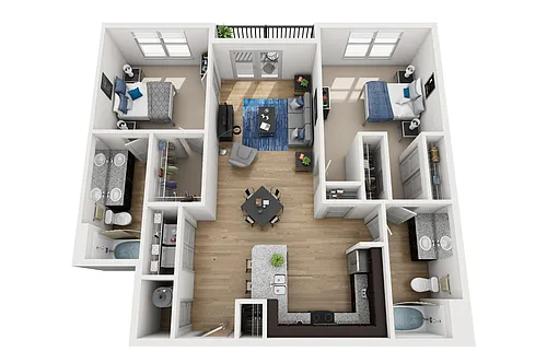 Floor plan B1-HC