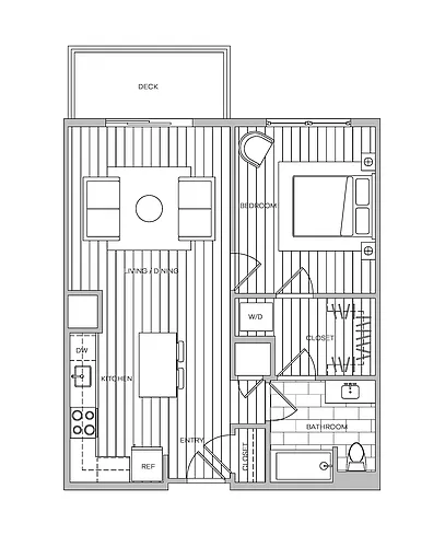 Floor plan 1 Bedroom
