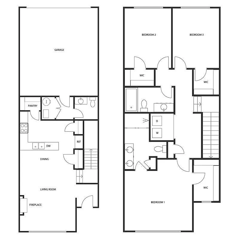 Floor plan 3 BED 2 1/2 BATH