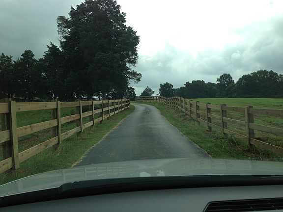 Private paved driveway