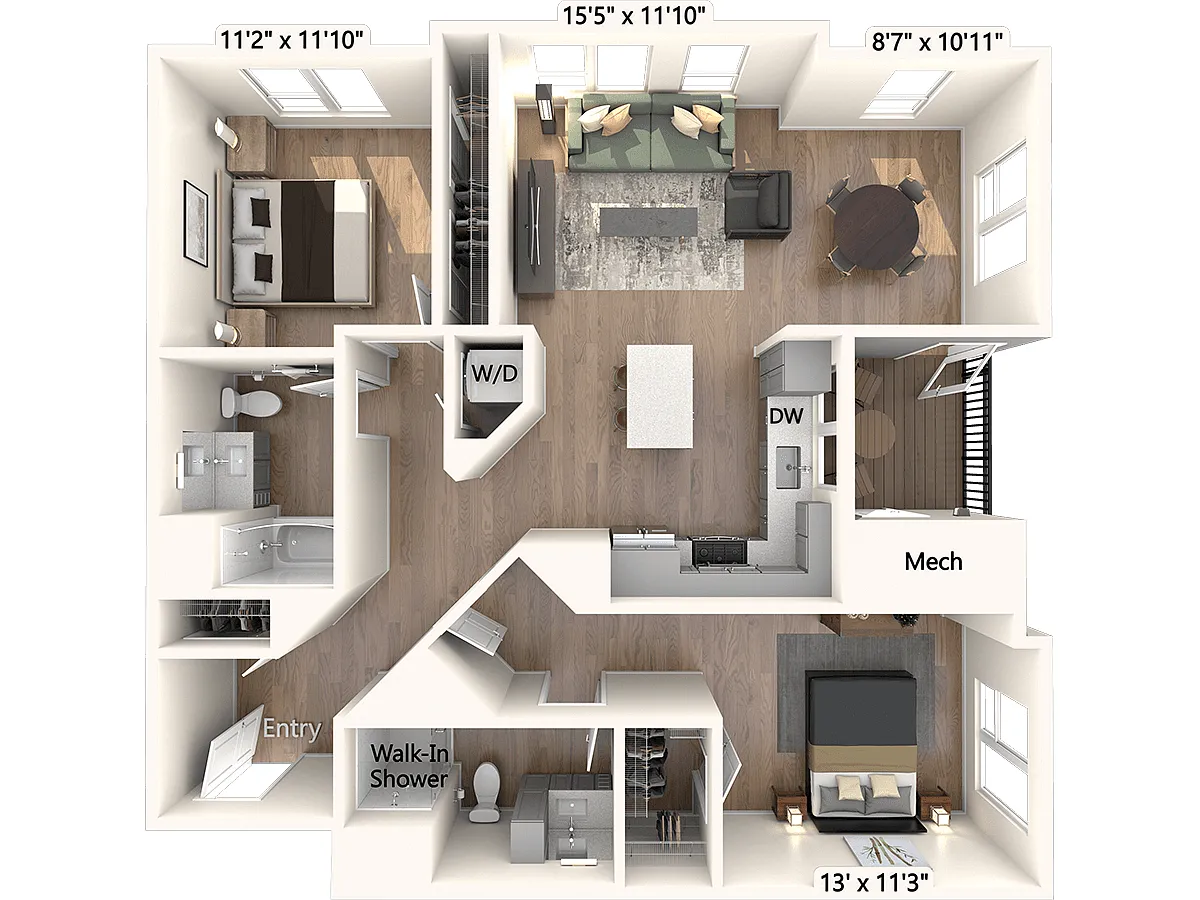 Floor plan BM14-1198sf