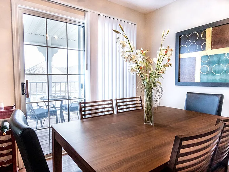 Dining Area Leading to Private Balcony