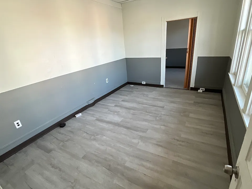 Bright, open space in the back unit.