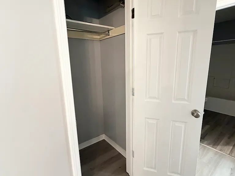 storage closet in the hallway