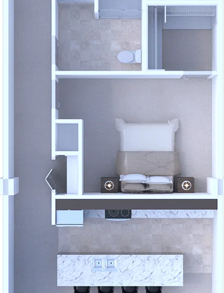 1 Bedroom / 1 Bathroom w/ Den 1 Bedroom / 1 Bathroom w/ Den