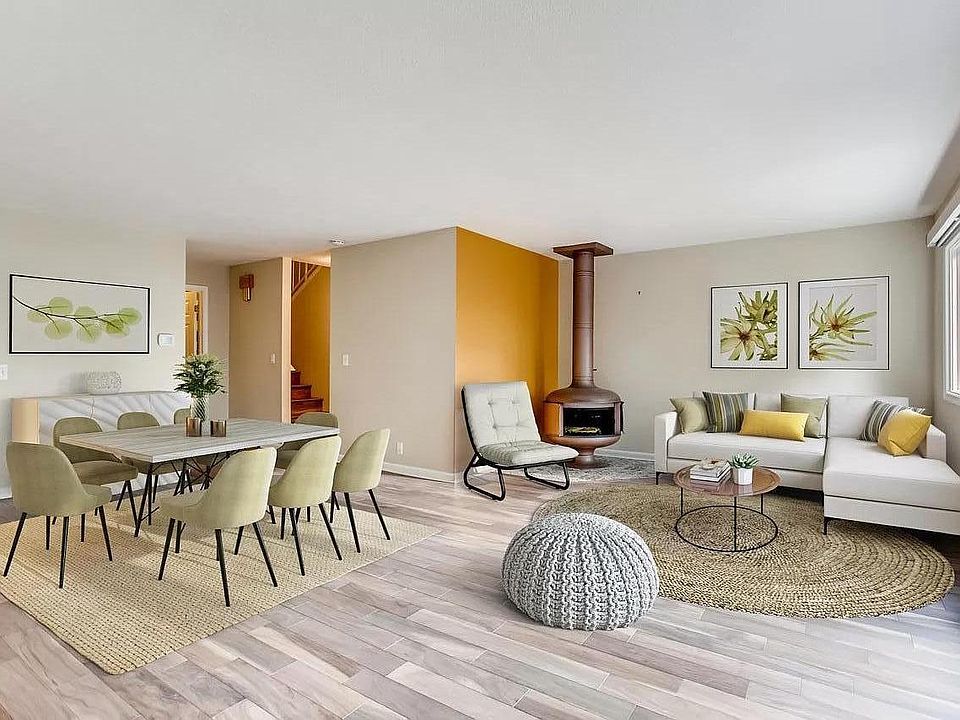 Living room and eating nook