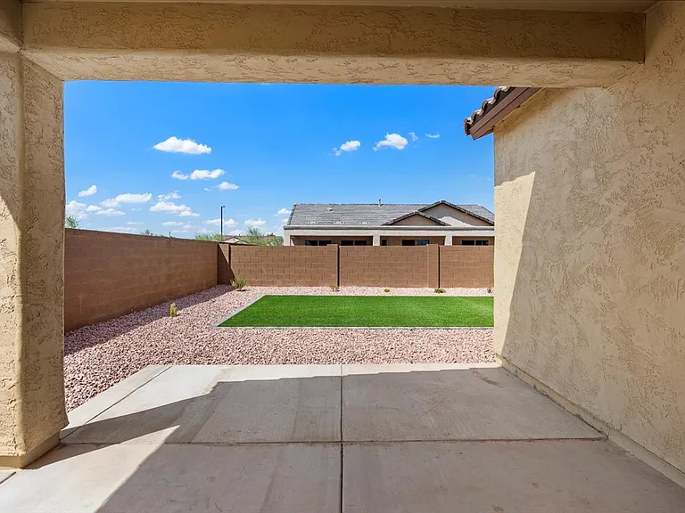 Sizeable back porch.
