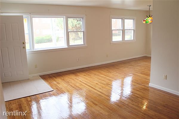 View of dining room from living room with a view of the apar