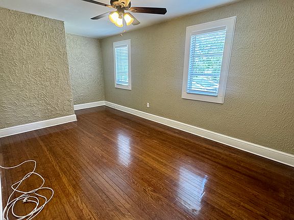 Living room with workstation nook