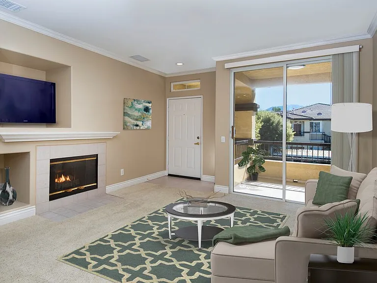 Classic Package II living room with carpet