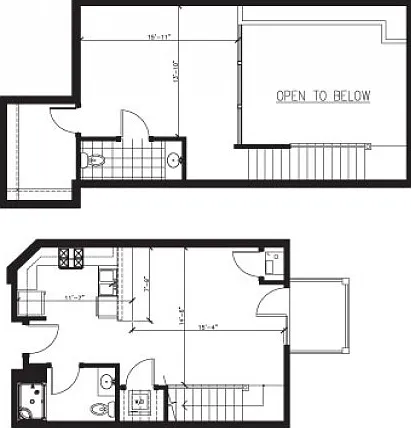 Lofted 1 Bed 2 Bath - V Lofted 1 Bed 2 Bath - V