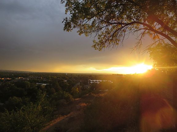 Sunset from backyard 