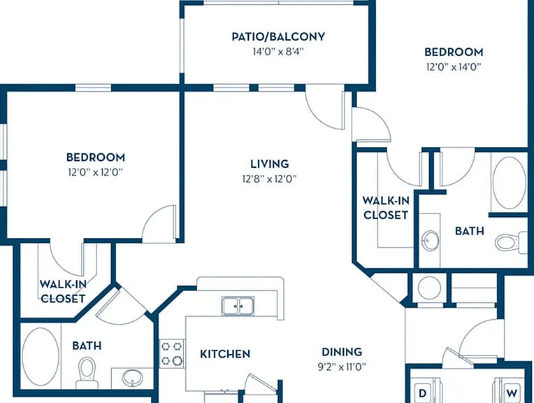 2 Bedroom | 2 Bath | 1149 SF 2 Bedroom | 2 Bath | 1149 SF