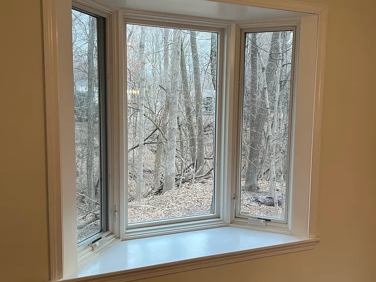 One of two bay windows