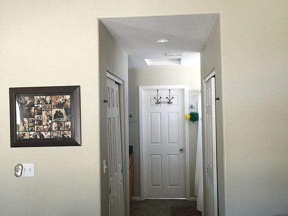 Master bed double closets