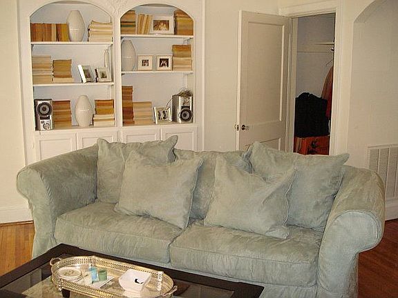 Living Room - built-in shelving