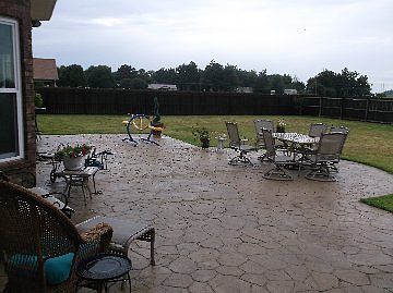 Large Patio with Fence
