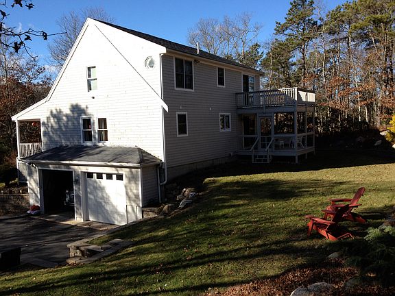 Garage, back yard, decks
