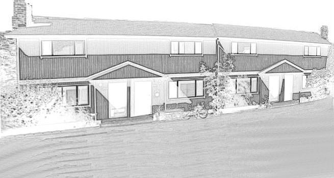 Sketch of the Front of the 4-Plex