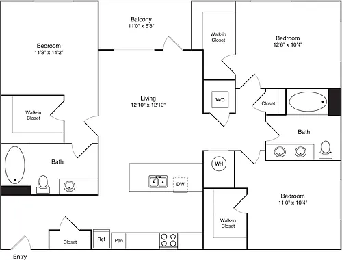 Floor plan 3A