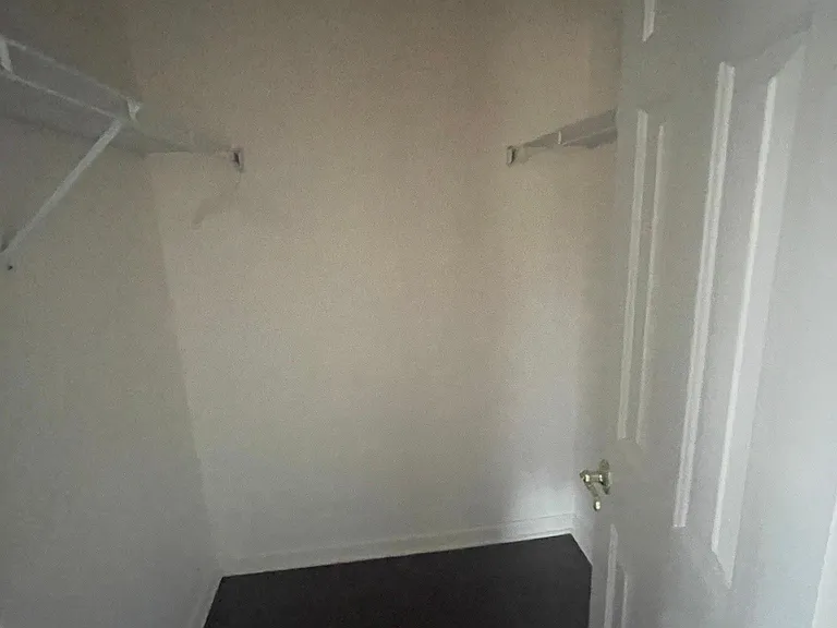 Walk in closet in master bedroom