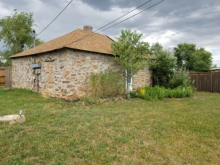 Stone studio building.
