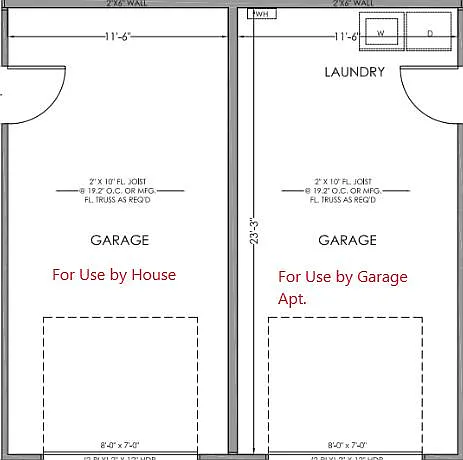 Left Garage for Home