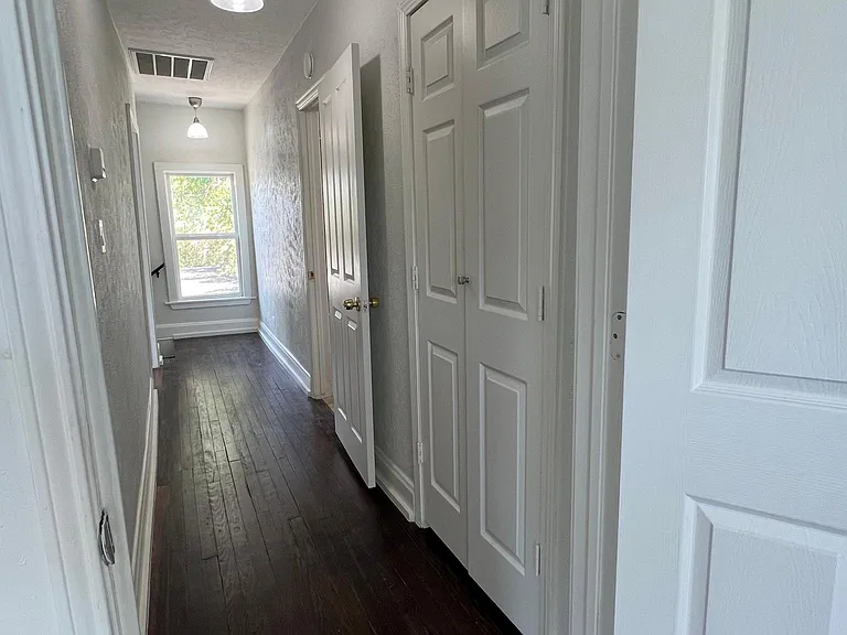 Beautiful hardwoods, upstairs climate controlled, with large hallway walk-in closet for extra storage!