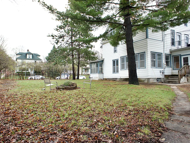 Large private backyard
