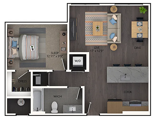 Floor plan A2a