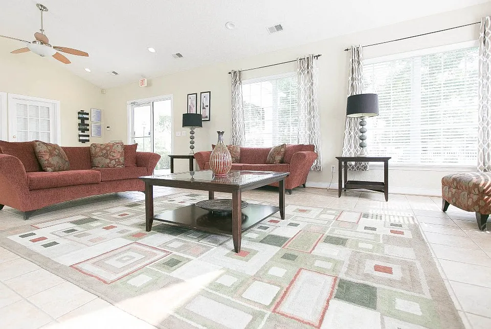 Sitting area in our clubhouse leasing center