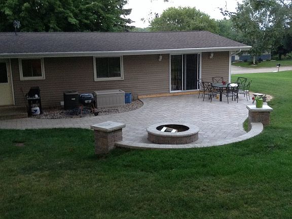 New paved patio 