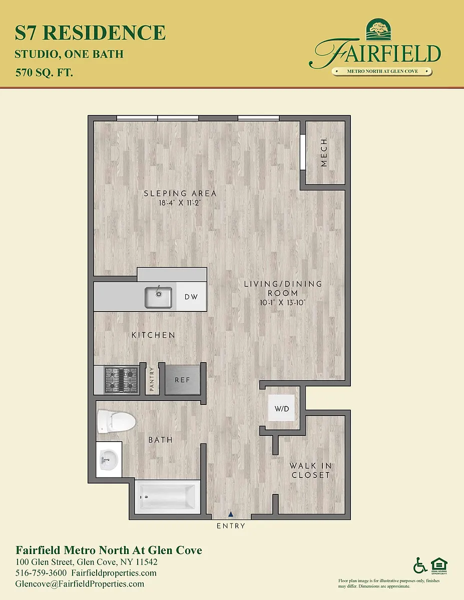 Floor plan S7 North FR Studio